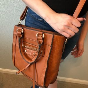 MIZTIQUE  brown tote/crossbody